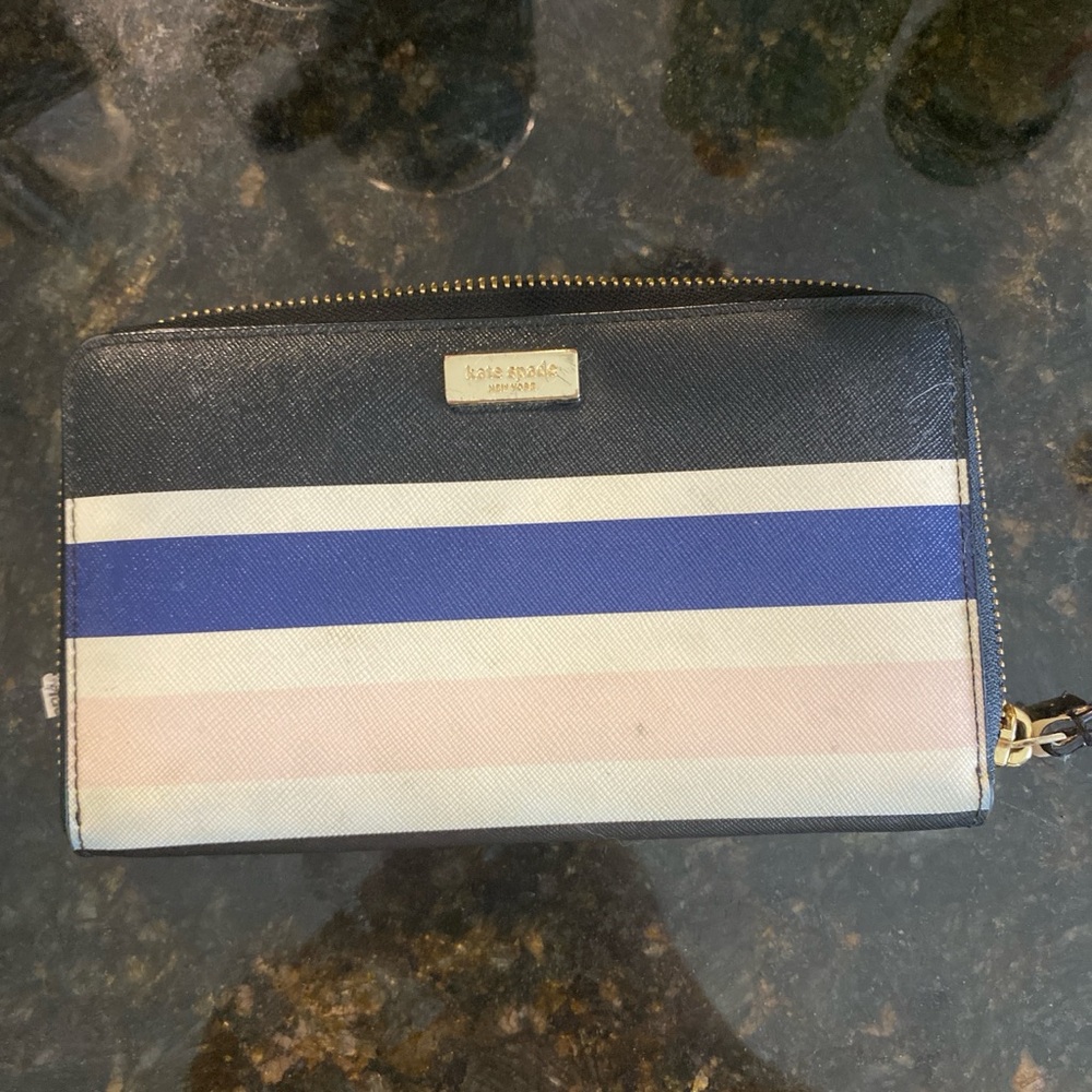 Kate Spade Black and Blue Wallets Sleek Design
